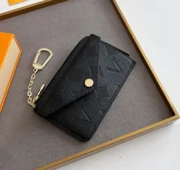 Portafogli di stilisti di moda borse Recto Verso di lusso lettera di fiori in rilievo di alta qualità porta carte di credito da donna da uomo pochette da donna con pochette con scatola