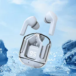 B35 Transparent Bluetooth Headset Bluetooth Headset Trådlösa hörlurar Vattentät beröringskontroll med silikonfodral