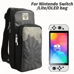 Borsa portatile per borsa portatile Nintendo Switch/Lite/OLED, borsa a tracolla, valigia a tracolla portatile, zaino impermeabile con borsa da gioco a tracolla sul petto