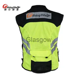 Motorcycle Apparel Riding Tribe New Motorcycle Reflective Vest Clothing Street Road Protector Motocross Body Armour Protection Jackets Vest Clothes x0803