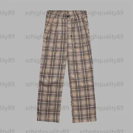 Kvinnor Casual Pants Fashion Plaid Byxor Designer Pant Classic Plaids Loose Wide Leg Byxa sofistikerad komfort Plus -storlek Kvinnor kläder