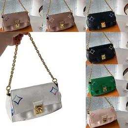 Moda Bolsa de ombro em relevo Totes couro genuíno feminino Hobos flor velha Designer favorita Baguette bolsa senhora alça de alta qualidade letras bolsa aba