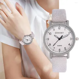 Armbandsur sdotter kvinnors klockor 2023 stilfull dam minimalistisk läder casual analog kvarts klocka elegant armband handledsklocka zegarek