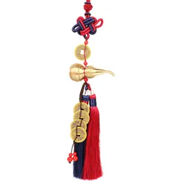 ノベルティアイテム中国語の結び目feng Shui飾る仏教6マントラwuルーフー銅合金Gourd Amet Home Decoration Accessories v dh0i9