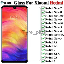 Handy-Displayschutzfolien 9H gehärtetes Glas für Xiaomi Redmi Note 7 8 9 9s Displayschutzglas Redmi Note 5 4 4X 3 Schutzglas für Redmi 9 9A 8 8A x0803