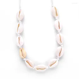 Kedjor Seashell Halsband Kvinnor smycken Summer Beach Shell individuell CHORT CLAVICLE