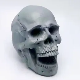 Backformen 3D offener Mund Totenkopf Silikonform DIY Herstellung Kerze Seife Harz Modell Küche Herstellung Fudge Eis Schokolade Kuchen Werkzeug 230802