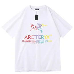 Yeni Arc'teryx T Shirt Basit harf logosu gevşek kısa kollu beyaz siyah yeşil Arkterik Kuş T-Shirt DT005