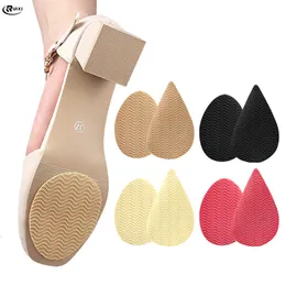 Shoe Parts Accessories Silica Gel AntiSlip Soles for Shoes Protector Women High Heel Sole Non Slip Sticker Rubber Grips Forefoot Outsoles Pad Insert 230802