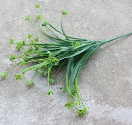 Dekorativa blommor 10st konstgjorda 35 cm längd gräsbukett för bröllopsfest hemsemesterplats väggdekoration diy tillverkning