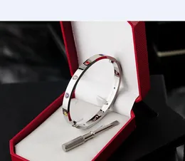 Realfine888 Catier70 10 Diamonds Love Wedding Bracelets Iconic Jewelry Luxury Designer For Woman With Box Size 16&19