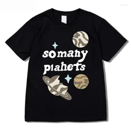Herren T-Shirts Broken Planet Design für Mann T-Shirt Streetwear Harajuku Plus Size Summer Short Sleee Lose Wattestäbe 115