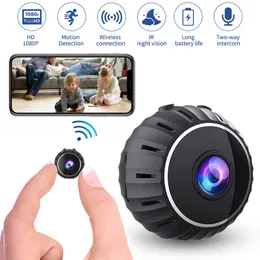 Mini WiFi 1080p HD Camera Security Surveillance Camera Infrared Night Vision Micro Video för hushållskontoret utomhus