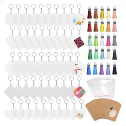 Nyckelringar 300 stycken Keychain Making Kits Tillbehör Diy Material Pendant Set för vuxna barn NM