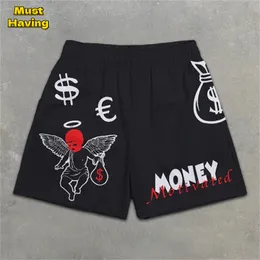 Shorts pour hommes Chic élégant Y2K Graphic Letter Print Gym Shorts pour hommes Shorts respirants à séchage rapide avec poches Casual Workout Fitness Running 230804