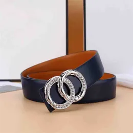 Cintura da donna firmata Cintura classica con fibbia in vita di marca Larghezza 3,3 cm Cinture Fibbie con strass Accessori per jeans