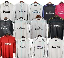 Real Madrids Retro Soccer Jersey Star Zidane 5 Raul 7 R.Carlos 3 Figo 10 Ronaldo Redondo 2012 Camisetas de Futbol Custom Hleeve