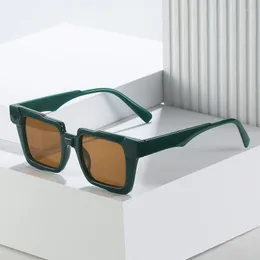 Óculos de sol caixa 2023 moda personalizada europeia e americana para mulheres