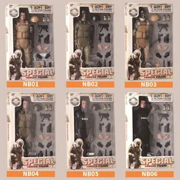 Militärfiguren-Sammlung NB01A NB02A NB03A NB04 NB05 1/6 Militärarmee Combat Swat Soldat ACU Forces Figur Modell Actionfigur Spielzeug 230803