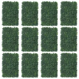 Панель на стенах травы, 24 x16 Искусственная коробочка для панели искусственной травы, 12 упаковка
