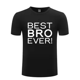 Best Brother Ever regali divertenti lettera stampata t-shirt in cotone manica corta tees estate o collo top colore bianco per uomo top t-shirt