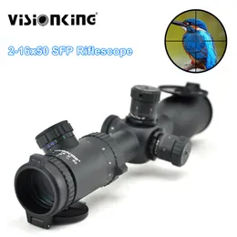 Visionking 2-16x50 SFP Rifle Scope Mil-Dot Red Dot Optical Hunting Tactical Telecopic View для охоты на воздушную винтовку Spyglass Hunting