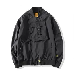 Mens Jackets 남자 폭격기 재킷 Mulitpocket Cargo Steetwear Hip Hop Windbreaker Coats Outwear 230804