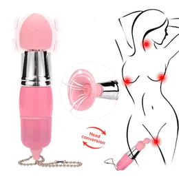 Vibratorer sex leksak tungvibratorer tre delar kalebass mini av rod vibrationsmassage oral slickning klitoris stimulator sex leksaker för kvinna 230803