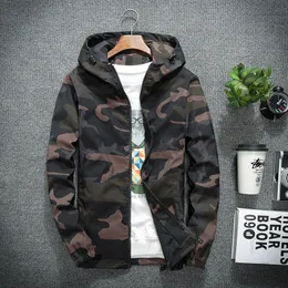 Mens Jackets Spring Men Casual Windbreaker Camouflage Hooded Coats Fashion Slim HipHop Bomber Clothing 5XL 230804