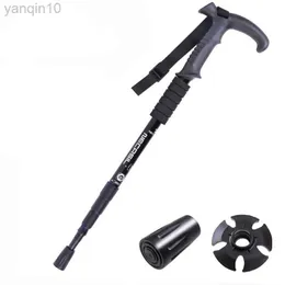 Trekking Poles Fonoun Walking Sticks Climbing Alpenstock 50-110 cm Antiskid slitmotstånd Lätt stötdämpning FG101 HKD230804