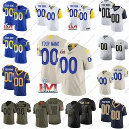 99 maglie da calcio Aaron Donald Matthew Stafford Cooper Kupp Bobby Wagner Jalen Ramsey Eric Dickerson