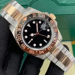 Мужские дизайнерские высококачественные автоматические роскошные часы размером 41 мм с керамическим кольцом с сапфировым стеклом 2813, циферблат из нержавеющей стали, вращающиеся часы, водонепроницаемые механические часы