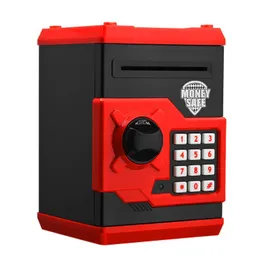 Novelty Games Electronic Piggy Bank ATM Password Money Box Cash Coins Saving Box ATM Bank Automatic Deposit Safe Box Kids Gift Drop 230803