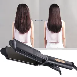 Hair Straighteners Wide Plate Flat Iron Professional Alloy Straightener Temperature Adjustable Straightening Venting Styling Tool 230803
