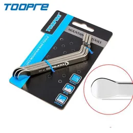 أدوات Toopre Bicycle Tyre Crowbar Metal Crowbar Mountain Mountain Steel Steeld Steel Tyre Crowbar Tool Tool HKD230804