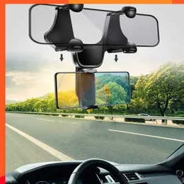 Novo espelho retrovisor do carro montar suporte do telefone móvel navegação gps suporte dobrável suporte do telefone celular multi-ângulo ajuste preguiçoso rack