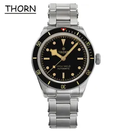 Outros Relógios THORN BB58 Luxo Relógio Masculino 39mm Vintage Diver NH35Movimento Automático Mecânico Cristal de Safira 20ATM Impermeável C3 Luminoso 230804