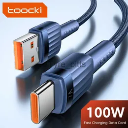 Carregadores/Cabos Toocki 7A 100W Tipo C Cabo de Carregamento Rápido USB C Cabo USB Tipo C Cabo de Dados de Carga Rápida Para Huawei Samsung Xiaomi Oneplus Poco F3 x0804