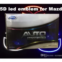 5D araba LED rozetler sembolleri logo arka ampul beyaz kırmızı mavi renk206b