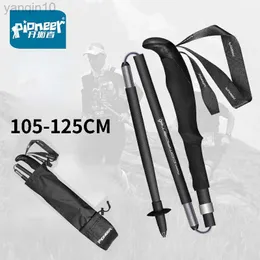 Trekking Poles Pioneer Bâton De Marche Pliable En Plein Air Camping Portable Trekking Poles Réglable Télescopique Alpenstock Pour La Randonnée HKD230804