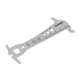Tools 6 In 1 Mountain Bike Chain Measuring Ruler 8/9/10/11/12 Speed Bicycle Chain Abrasion Checker Chain Gauge Caliper Test Tool HKD230804
