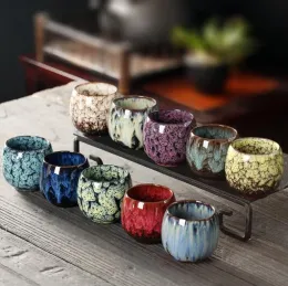 Tazza da tè in ceramica cinese Kung Fu Tazza da tè Set da tè in porcellana Tazza da mano calda Regalo AU04