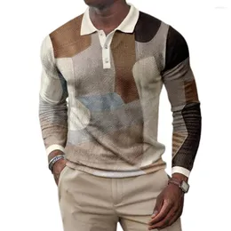 Felpe con cappuccio da uomo Uomo 2023 Autunno Casual Jacquard Mezza zip Polo Maglione Cardigan Giacca Inverno Manica lunga Mock Neck Pullover