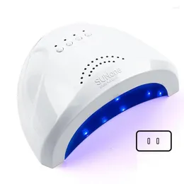 Nageltorkar Sunone 48W UV LED -lampa för naglar Professionell gelpolsk torkning med 4 växel timer Proterable Smart Dryer Tools Tools