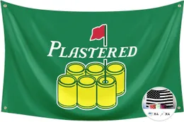 Bandeiras em gesso bandeira de golfe 3 x 5 pés banner engraçado pôster resistência UV desbotamento durável homem caverna parede bandeira 230804