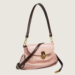 Rose Armpit Bag Women's Premium Sense Niche Shoulder Crossbody Fashion Borsa a pieghe 0808
