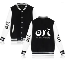 Men's Jackets Ori And The Will Of Wisps Baseball Bomber Men/Women Winter Jacket Coat Harajuku Cartoon Sweatshirt Tops Clothes