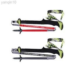 Trekking direkleri öncü karbon fiber bastonlar katlanır trekking direkleri ultra hafif alpenstocks açık kamp yürüyüş parkuru koşu hkd230804