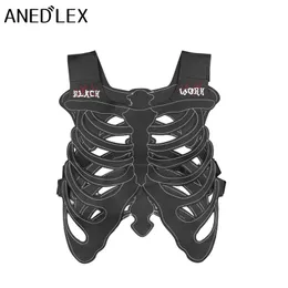 Herrtankstoppar Hip Hop Punk Fashion Creativity Designer Vest Men's Justerable Skeleton Vest One Size Men's and Women's Streetwear Clothing 230803