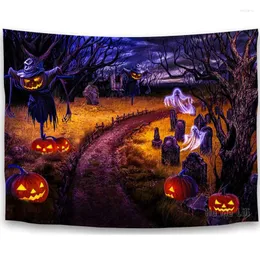 Tapissries Halloween skrämmande skrämmande vägg hängande av ho me lili tapestry och heminredning för sovrum rummet